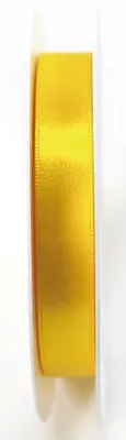 Produktbild von Doppelsatinband - 15 mm x 25 m, gelb, 1 St.