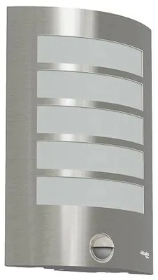 Zdjęcie produktu dla Lampa zewnętrzna czujnik ruchu IP44 srebrna LED E27 taras