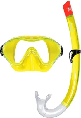 Immagine prodotto di Abysstar Kiros Colour Junior Snorkel Set Giallo Giallo Taglia Unica