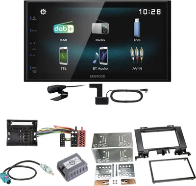 Produktbild von Kenwood DMX-125DAB Bluetooth MP3 Einbauset für Mercedes Sprinter W906 Crafter