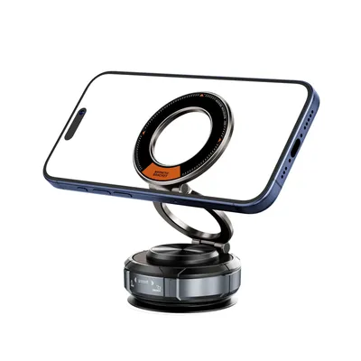 Produktbild von Magnetische Autotelefonhalterung mit Vakuumbefestigung, um 360 Grad drehbar, für iPhone 15, 14, 13, 12 Pro Max, Telefonhalterungen und Ständer