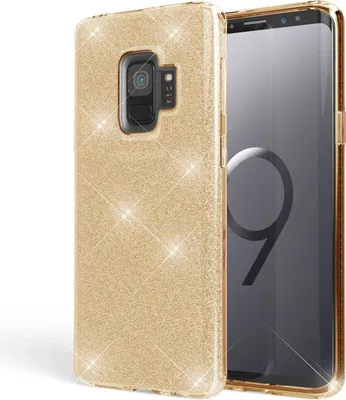 Obrázek produktu pro Kryt na mobilní telefon Samsung Galaxy S9 od NALIA, třpytivý tenký kryt ochranný kryt zlatý