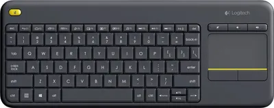 Zdjęcie produktu dla Logitech K400 Plus, Mini, Bezprzewodowy, RF Wireless, QWERTY, Czarny