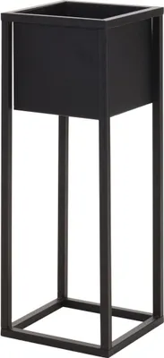 Produktbild von Blumentopfständer Metall eckig - schwarz - Modell: 70 cm