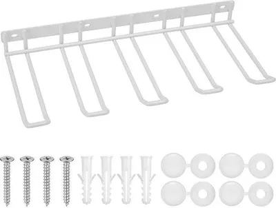 Produktbild von Werkzeugspeicher Metall Wandregal weiß 4 Schlitze