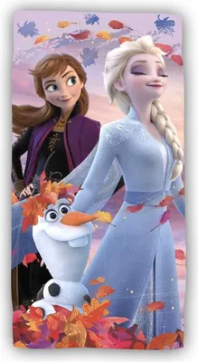 Produktbild von Disney Frozen Baumwolle Strandtuch Frottee Badetuch mit Premium Druck, 70x140 cm