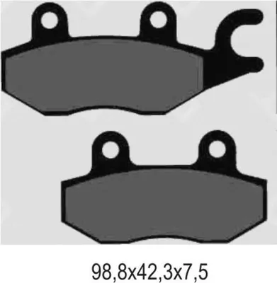 Immagine prodotto di Set pastiglie freno GALFER "FD117", G1651 - Organic Racing