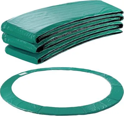 Productafbeelding van Randafdekking trampoline 427 cm - rood - UV-bestendig - beschermt trampoline