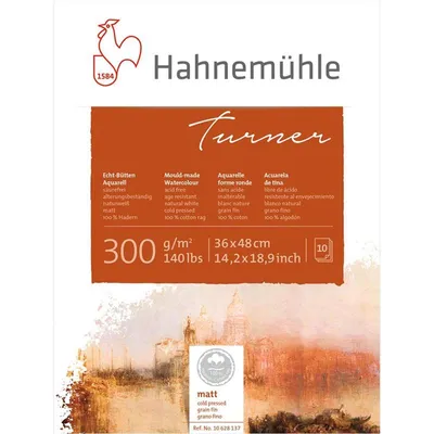 Produktbild von Hahnemühle Turner Aquarellblock - 300 g/m² - matt - 36 x 48 cm - 10 Blatt