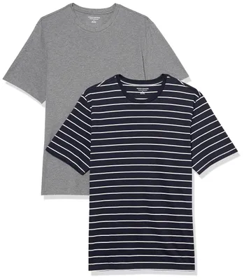Produktbild von A. Essentials Herren Kurzärmeliges T-Shirt mit Rundhalsausschnitt aus Baumwolle
