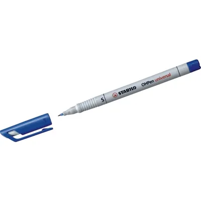 Produktbild von Folienstift - STABILO OHPen universal - wasserlöslich superfein - Einzelstift - blau