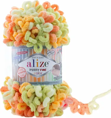 Produktbild von Alize Puffy Fine Color 6313 Strickgarn
