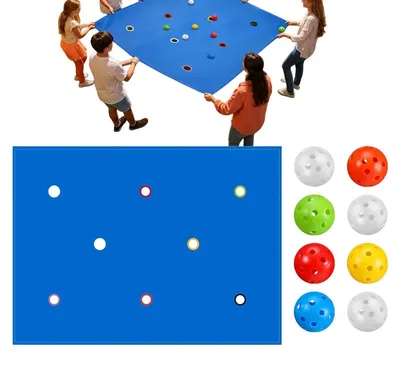 Productafbeelding van Groepsspellen met Gatenzeil en 8 Ballen