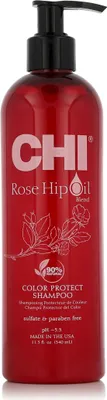Obrázok produktu pre CHI Rose Hip Oil Color Nurture Protecting Shampoo ochranný šampón pre farbené vlasy 340 ml