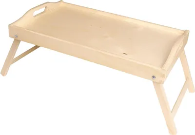 Image de Plateau en bois pour le petit déjeuner pliable avec pieds EKO | Table de service en bois | Support de petit déjeuner pliable | Plateau en bois pour le lit