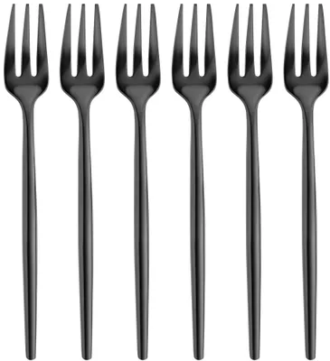Produktbild von Kuchengablen Provence, 6-teilig, Edelstahl, schwarz, 13 cm