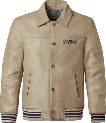 Produktbild von Cordon Sport Herren Lederjacke Havard sand M