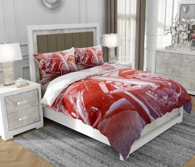 Obrázek produktu pro Povlečení 140x200 cm + 2x70x80 cm, 3dílná sada, 100% bavlna, satyna, zip, vícebarevná - SOVIO | So.0141