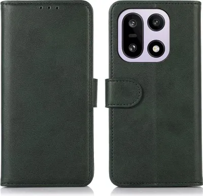 Produktbild von Mobigear Wallet  OnePlus 15 Hülle Klapphülle Geldbörse - Grün