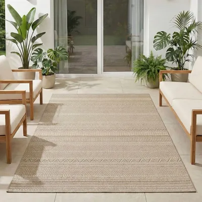 Zdjęcie produktu dla Carpetsale24 Dywan Zewn?trzny Wodoodporny i Odporny na UV Idealny do Kuchni na Balkon Taras Ogród i Salon, Rozmiar: 280x370 cm