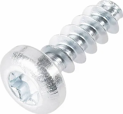 Produktbild von TOOLCRAFT 88202-1 Kunststofffurchende Schraube 2.2 mm 6 mm T-Profil Stahl verzinkt 100 St.