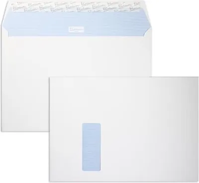 Produktbild von Briefumschläge C4 120g/qm haftklebend Sonderfenster VE=250 Stück hochweiß