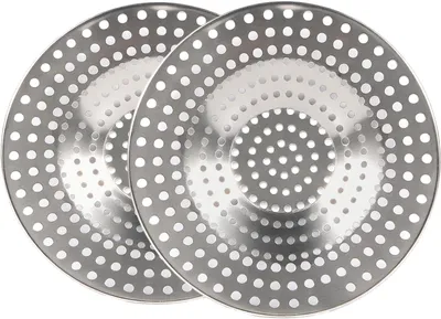 Produktbild von Abflusssiebe für Küche und Bad, 2 Stück, Edelstahl, Ø 9 cm