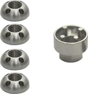 Produktbild von Edelstahl Anti-Diebstahl Muttern M6-M10 | Für Auto & Haus 4 Stück M6