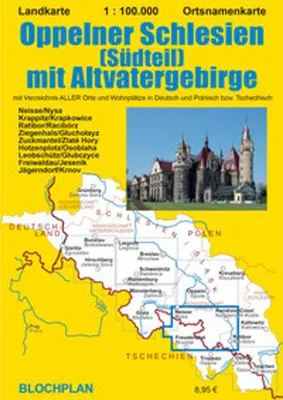 Produktbild von Landkarte Oppelner Schlesien (Südteil) mit Altvatergebirge 1:100.000