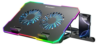 Productafbeelding van Wozinsky WDCX-A26 NitroCool, Laptopstandaard, Zwart, Metaal, Staal, 22,9 cm (9 inch), 43,2 cm (17 inch), 2 stuks