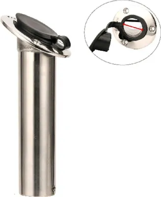 Immagine prodotto di Portacanne in acciaio inox Oem Marine con inclinazione a 15° Argento Argento Taglia unica