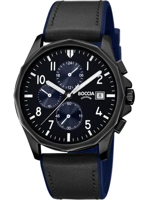 Produktbild von Boccia 3747-03 Herrenuhr Chronograph Titanium 40mm 5ATM