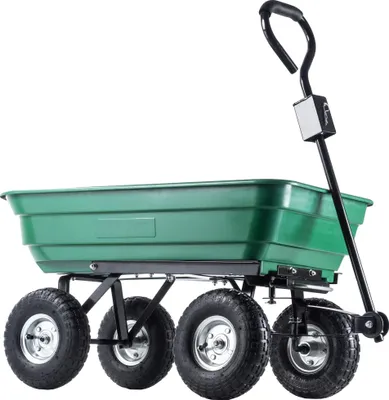 Immagine prodotto di Carriola, in acciaio, dimensioni 120 cm x 60 cm x 55 cm, capacità di carico 300 kg, diametro ruote 35 cm, adatta per lavori in giardino e in cortile