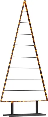 Zdjęcie produktu dla vidaXL Metalowa choinka ze stojakiem czarna 180 cm stalowa