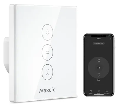 Obrázek produktu pro Maxcio Inteligentní Dotykový Spínač Žaluzií WiFi Ovládání
