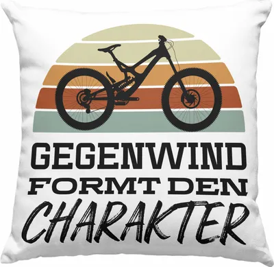 Produktbild von Trendation - Fahrrad Radfahrer Geschenk Rennrad Bike Geschenkideen Deko-Kissen mit Füllung 40x40 Fahrradfahrer  Deko-Kissen mit Füllung 40x40 (Grün)