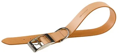 Produktbild von HundeHalsband Natur 22-27 x 1 cm Kunstleder braun
