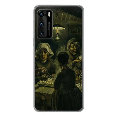 Produktbild von MuchoWow® Handyhülle Schutzhülle Hülle für Huawei P40 Die Kartoffelesser - Vincent van Gogh Silikon Softcase Handy Hülle - Handytasche