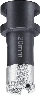 Produktbild von kwb Diamant Fliesen-Loch-Bohrer für Winkelschleifer, Lochsäge mit M14-Aufnahme, Diamont-Bohrkrone Durchmesser 20 mm