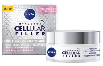 Produktbild von Nivea Hyaluron Zellfüller Tagescreme 50 ml (LSF 30) - Gesichtspflege gegen Falten