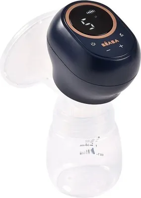 Obrázok produktu pre Jednoduchá elektrická odsávačka mlieka Béaba, dobíjateľná, kompaktná, modrá