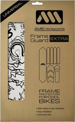 Produktbild von All Mountain Style Honeycomb Extra Rahmenschutzaufkleber Weiß  Weiß One Size