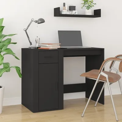 Produktbild von "2026 Promotion" Schreibtisch Schwarz 100x49x75 cm Holzwerkstoff - Schreibtische CC28167