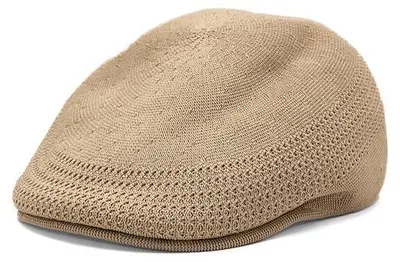 Zdjęcie produktu dla Lekka, przewiewna czapka typu flat cap Kangol Tropic Ventair 507, beżowa, rozmiar M
