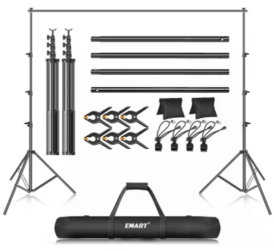 Obrázek produktu pro Sada stativů pro pozadí, rozměry 3 m x 3,6 m, fotostativ
