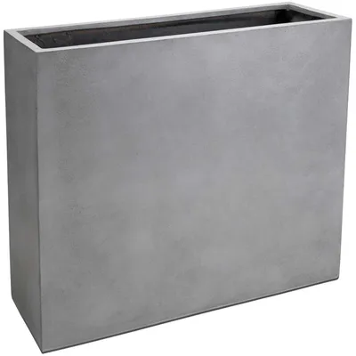 Produktbild von VIVANNO Raumteiler Fiberglas ELEMENTO auf Rollen Kasten, Betongrau Beton-Design - 88x30x75 cm