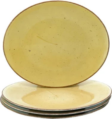 Produktbild von CreaTable, 24750, Vintage Nature Curry, Steakteller 4-tlg, Porzellan