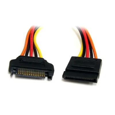 Obrázok produktu pre StarTech.com SATAPOWEXT12, 0,3048 m, SATA 15-pin, SATA 15-pin, Samec, Samica, Priamy