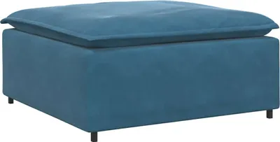 Zdjęcie produktu dla Modułowy podnóżek do sofy niebieski 100x100x48 cm