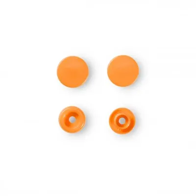 Produktbild von Prym 393140, Nieten-Druckknopf-Verschluss, Polyoxymethylen (POM), Orange, Matte, Rund, 1,24 cm